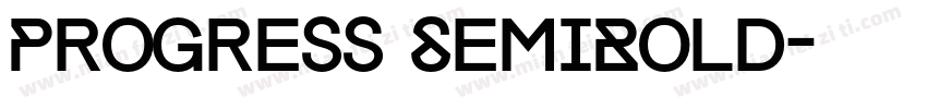 Progress SemiBold字体转换